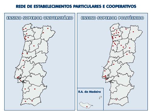 Mapas da Distribuio Geogrfica das Instituies de Ensino Superior  Privadas