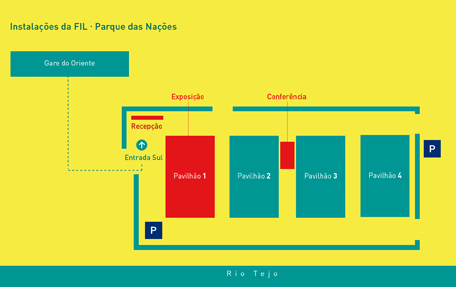 Planta Espao - pavilho 1 - FIL, Parque das Naes