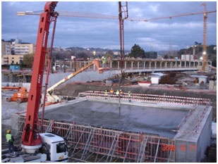 2nd Detail of the construction of the support slab for the clean room