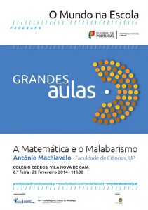 Cartaz Matemática e Malabarismo - Colégio Cedros