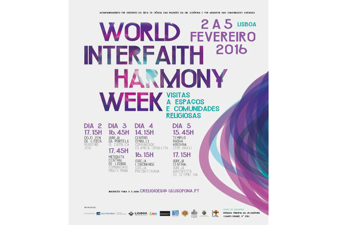 Semana Mundial da Harmonia Religiosa arranca hoje