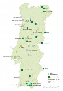 Mapa das Estações da Biodiversidade