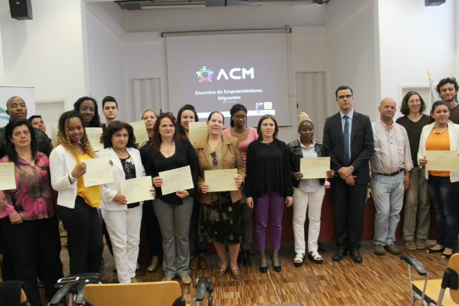 Cursos “Apoio à Criação de Negócios” - novos empreendedores migrantes recebem Certificados