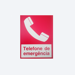 Sinalização dtelefone de emergência