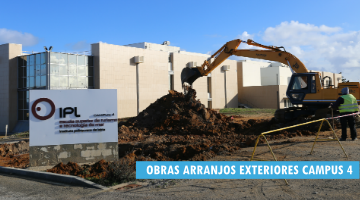 Obras de arranjos exteriores da ESTM –  campus 4 do IPLeiria