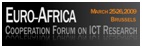 Logotipo do 1 Forum de Cooperao Euro-Africa em Investigao em TIC