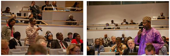 2 fotografias de participantes no 3 Forum de Cooperao Euro-frica em Investigao em TIC
