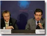 Jos Mariano Gago, Ministro da Cincia, Tecnologia e Ensino Superior de Portugal, e Janez Potočnik, Comissrio Europeu para a Cincia e a Investigao