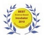 Logotipo do Prmio Best Science-Based Incubator 2010