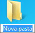 Inserção de nome numa nova pasta