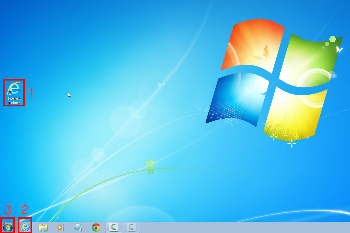 Figura 2 - Ambiente de trabalho do sistema operativo Windows