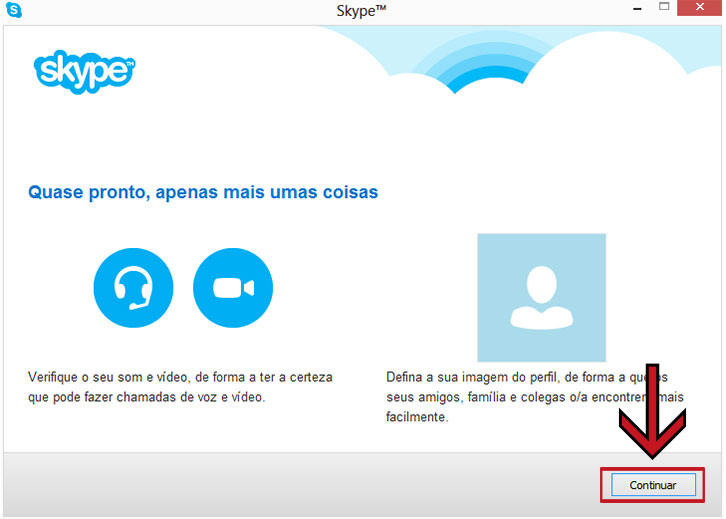 Figura 13 - Configuração do Skype