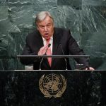 U.N. Secretary-General-designate Antonio Guterres of Portugal addresses the U.N. General Assembly at U.N. headquarters in New York