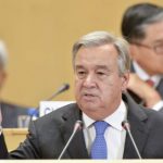 António Guterres, United Nations High Commissioner for Refugees during the opening remarks at the 65th session of the governing Executive Committee. © UNHCR/J-M Ferré