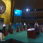 Candidatos a SG ONU na sede das Nações Unidas