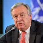 Berlin, Germany - November 04: Antonio Guterres, High Commissioner for Refugees of UNHCR, attends a press conference in german foreign office on November 04, 2015 in Berlin, Germany. (Photo by Michael Gottschalk/Photothek via Getty Images)