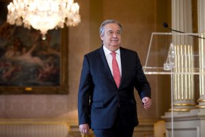 Remarks to the press by Mr. António Guterres following the adoption of the Security Council resolution recommending him to the General Assembly for the position of UN Secretary General. Photo: Paulo Vaz Henriques