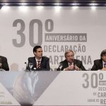 UN High Commissioner for Refugees António Guterres opens the Cartagena+30 ministerial meeting in Brazil. © UNHCR/B.Barata