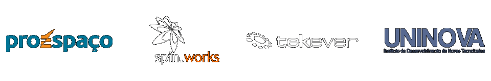 Logotipos de Proespaço, Spin.Works, Tekever, Uninova