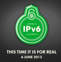 Lançamento mundialdo IPv6 – 6 de Junho de 2012