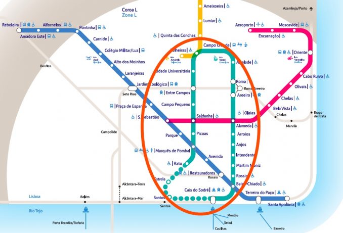 Metro de Lisboa terá uma linha central e estações na Estrela e em Santos em 2021