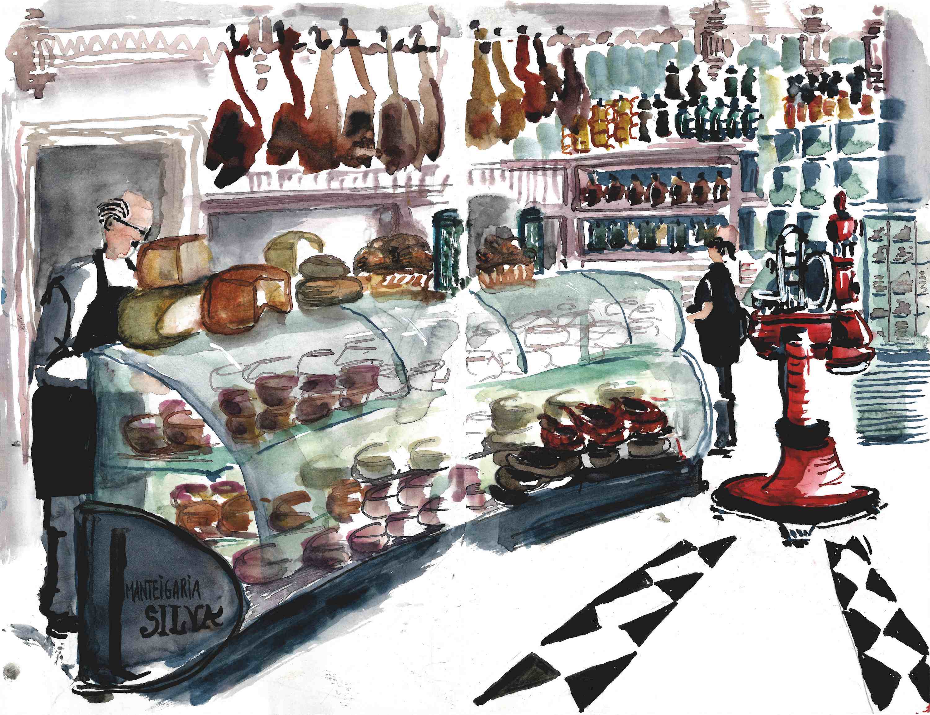Livro com ilustrações de "urban sketchers" revela o interior das lojas históricas de Lisboa