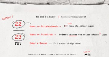 22 e 23 de fevereiro | 14h30 | Auditório 1 | ESECS